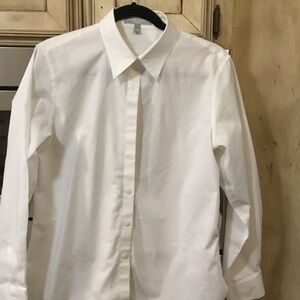 Foxcroft Women's Cream Button Down Shirt